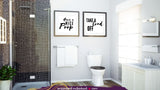 25+ Printable Bathroom Wall Art Sayings